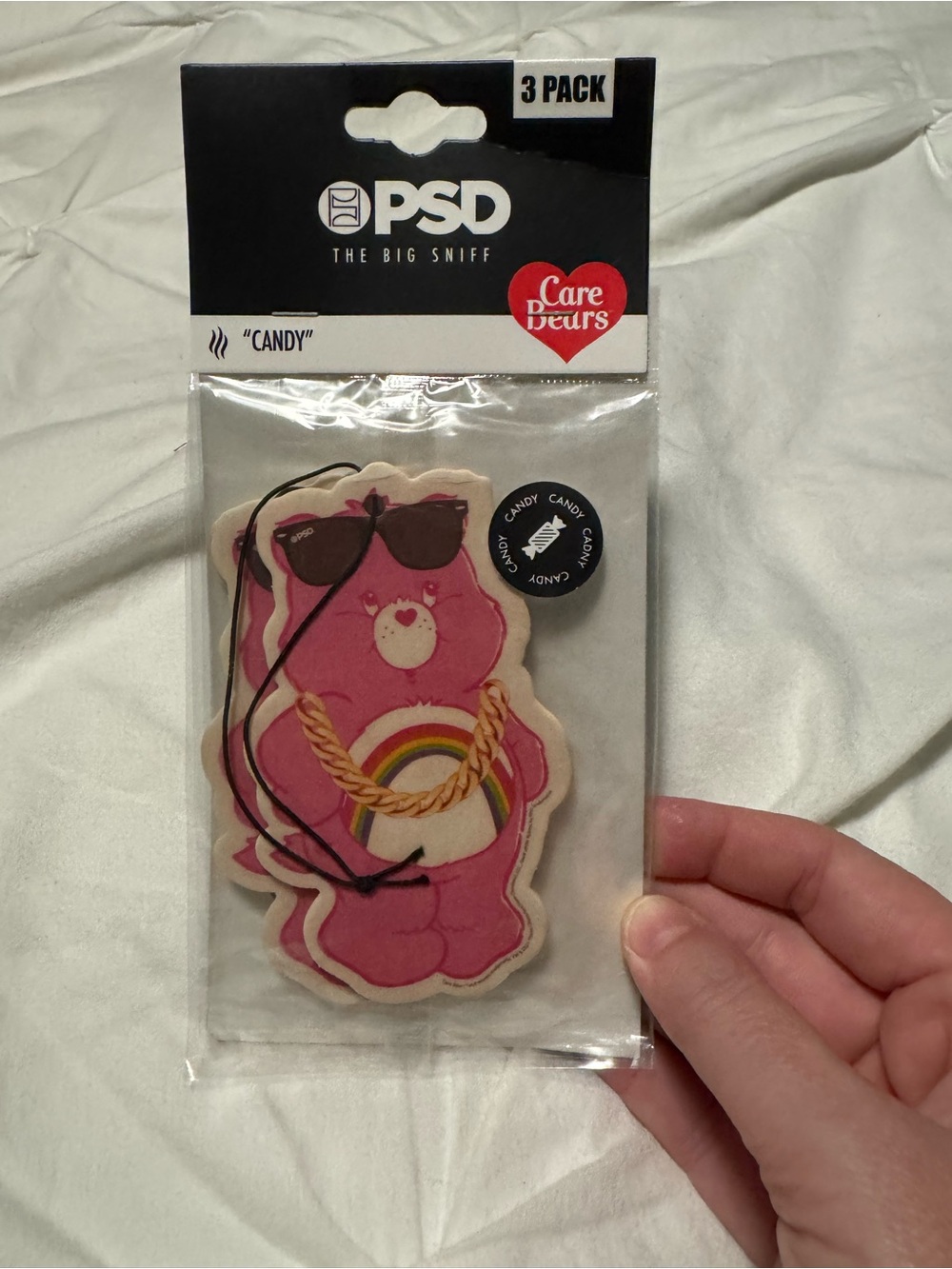 PSD care bear cheer bear air fresheners 3pack